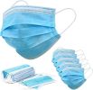 100 PCS Protective Disposable Face Mask Cover 3 Ply Disposable Face Masks - Blue