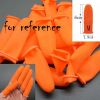 260 Pcs Disposable Finger Gloves Latex Rubber Fingertips Protective Finger Cots for Repair Work Painting Crafting, Orange