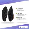 Black Polypropylene Shoe Covers for Indoors. Pack of 100 Disposable Shoe Covers 15.75"x6" with Secure Elastic and Seamless Bottom. Large 15 3/4 x 6 Sh