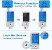 TEC.BEAN 24 Modes TENS Unit Muscle Stimulator;  Rechargeable TENS Machine with 8 Electrode Pads (American Gel);  Electric Pulse Massager for Pain Reli