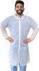 AMZ Medical Supply Disposable Lab Coats for Adults Large, White Polypropylene Lab Coats Disposable 1 Pack, Durable 35 GSM Disposable Lab Coats with Lo