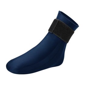 Cold And Hot Compress Protective Gear Solid Gel Cooling Socks Ice Pack Socks Feet Foot Sock (Color: Dark blue)