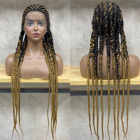 Stretch Mesh Chemical Fiber Head Cover 9 Strand Braid Wig (Option: 1B30)