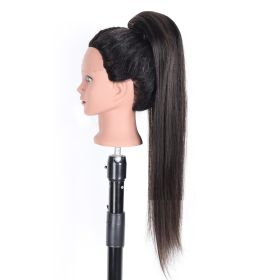 Drawstring Straight Hair Wig Ponytail Braids (Option: 1B-12inch)