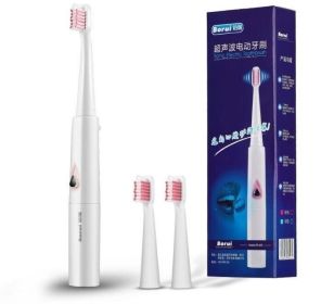 Toothbrush for Adults Toothbrush Cross Action Teeth Brush Battery Teeth Whitening Brush with Replacement (Color: 2)