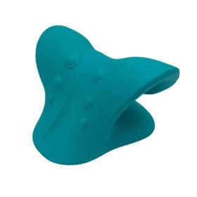 Pain Relief Spinal Correction Cervical Stretch Muscle Relaxation Traction Neck Stretch Shoulder Massage Pillow (Color: Light green)