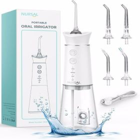 Water Dental Flosser Cordless with Magnetic Charging for Teeth Cleaning, Nursal 7 Clean Settings Portable Rechargeable Oral Irrigator, IPX8 Waterproof (Color: As Picture)