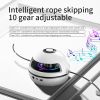 10-level Speed Regulation Intelligent Remote Control Rope Skipping Machine LED Seven-color Lights Wireless Bluetooth Counting Music Function Intellige